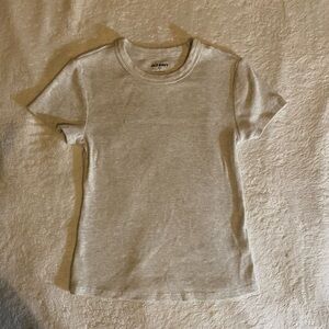 Old Navy Light Gray Short Sleeve Tee